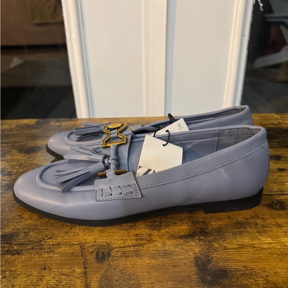 Zara Pastel Blue Tasseled Loafers NWT
Size 8 - Picture 4 of 6
